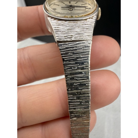 Vintage Hamilton Electronic Watch‎ Silver Tone Signed UNTESTED READ main image 8